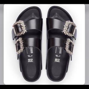 Manolo Blahnik x Birkenstock Size 40 NEW IN BOX